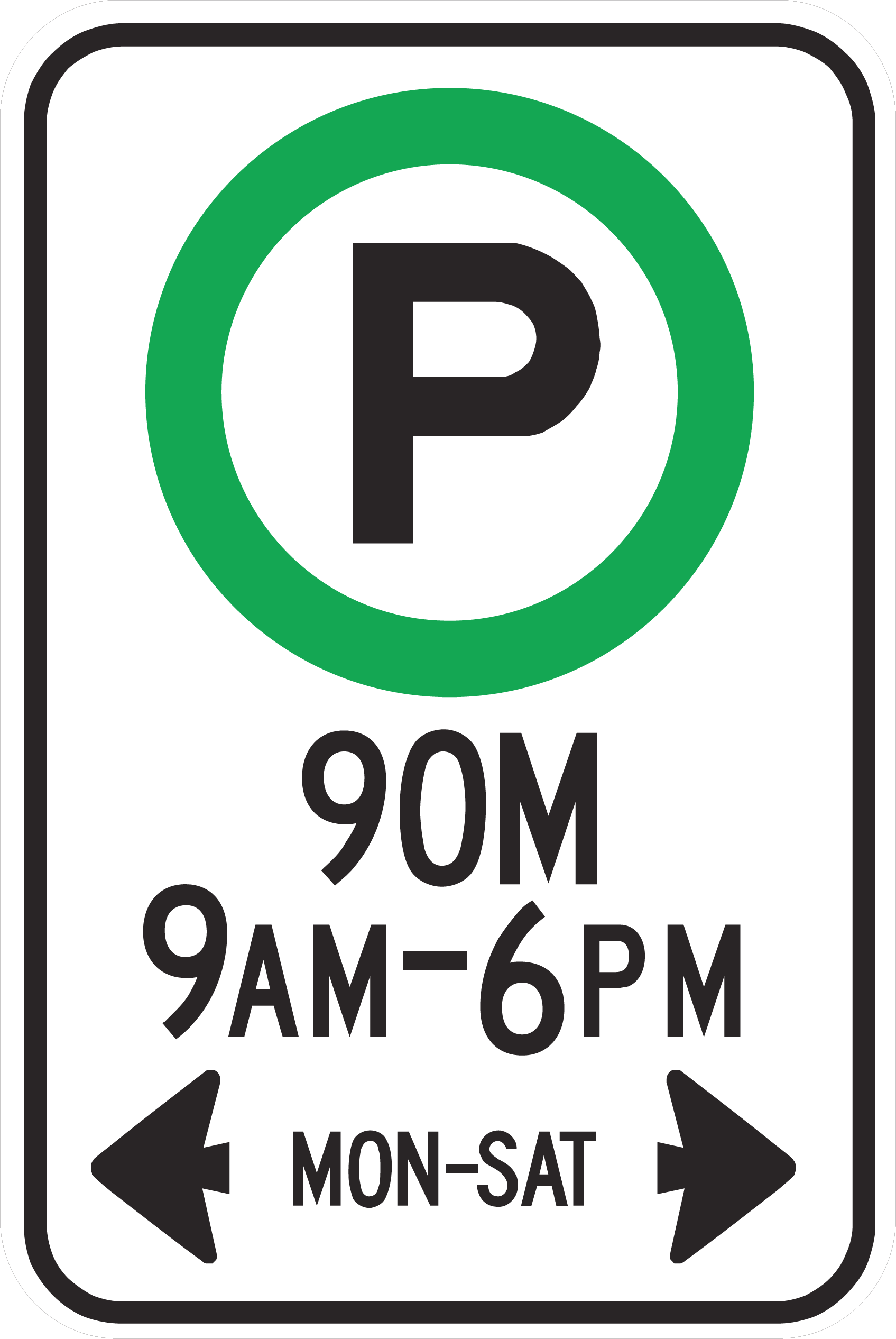 Regulatory Sign 60x90